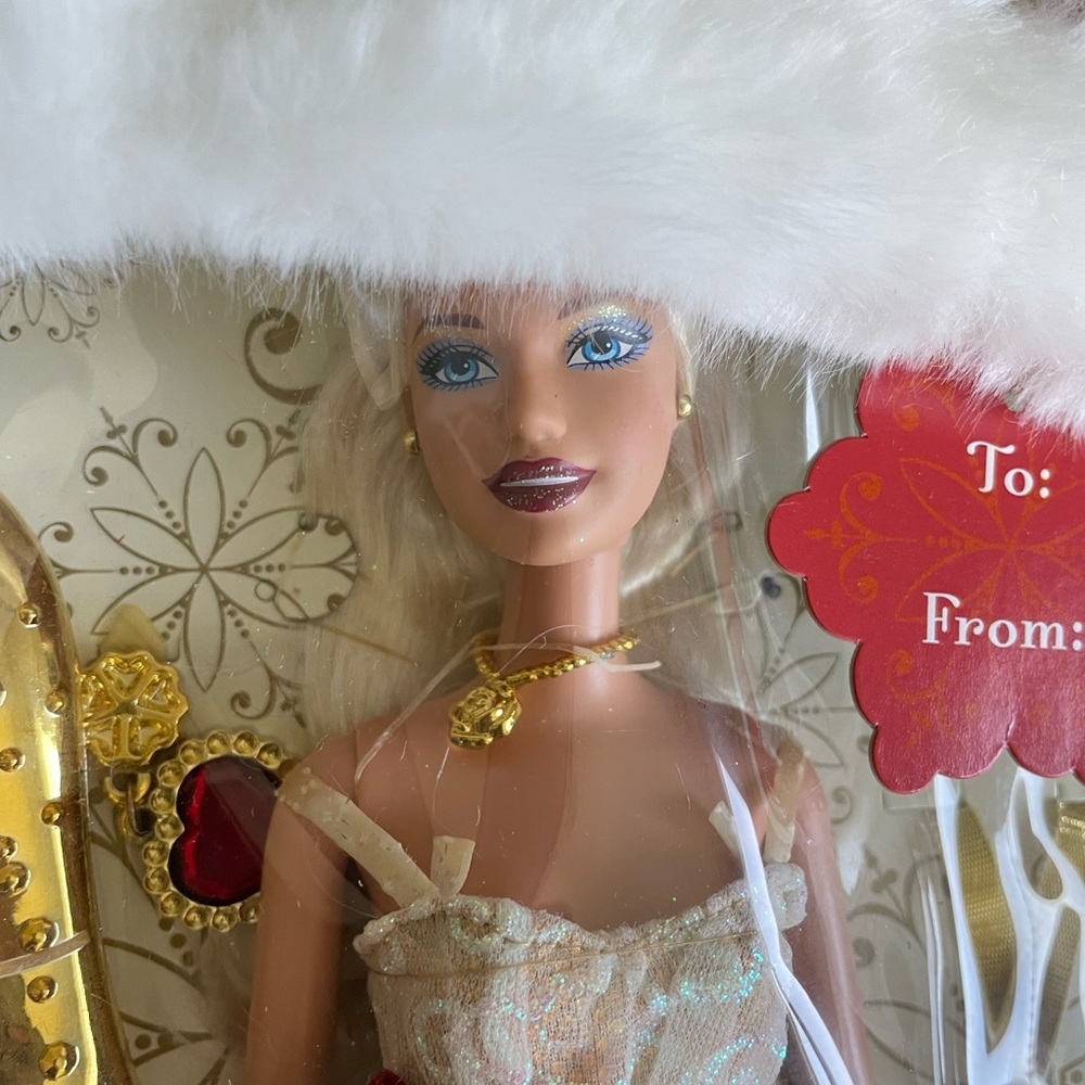 Vintage Barbie 2008 Holiday Sparkle Barbie Gift Set Doll With Jewelry - Picture 4 of 8